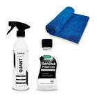 Kit Vonixx Quant Diluidor Renova Plásticos Toalha Microfibra