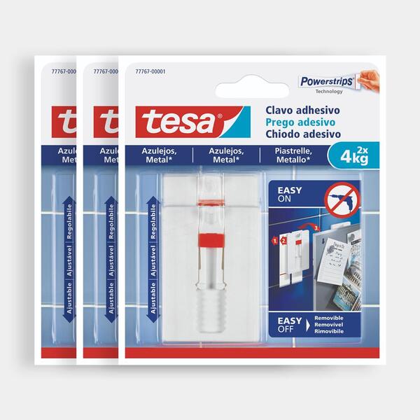 Kit X3 Prego Adesivo Metal E Azulejo 2 Un