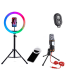 Kit Youtube Ring Light Rgb + Mic Sf-666 + Disparador Remoto +