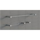 Kits De Banheiro Cromo 12pçs Metal Polido Grego