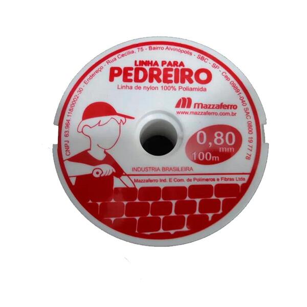 Kiy 10 Linha Nylon Cristral Pedreiro 0,80mm Carretel 100mt