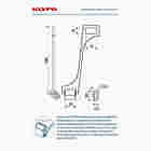 KLYPO Limitador Da Abertura De Janela Basculante 13 cm Cinza