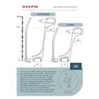 KLYPO MAX Limitador Da Abertura De Janela Basculante 18 cm Ci