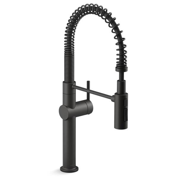 Kohler Crue Monocomando Gourmet Semi Profissional Black