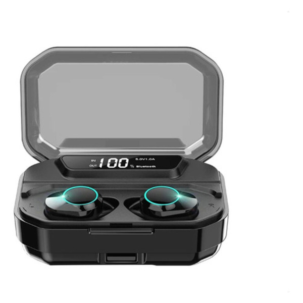 Kumi T3s Fone Ouvido Bluetooth 5.0 Display Digital Preto