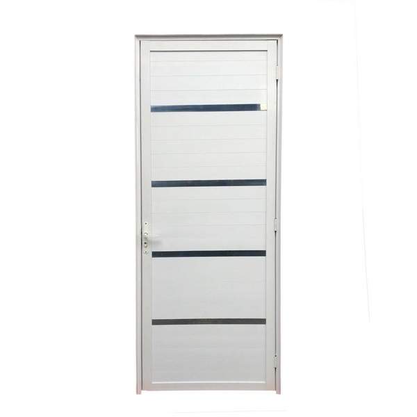 L. Branca Porta Lambril 2,10  X 0,90 Com Friso Esquerda