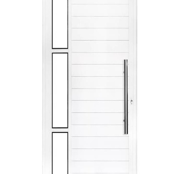 L. Branca Porta Lambril C/puxador Vision 3 Vidros 2,10  X 0,8