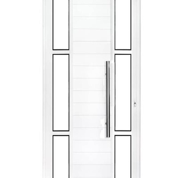 L. Branca Porta Lambril C/puxador Vision 6 Vidros 2,10  X 0,8