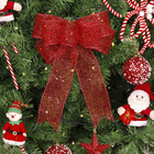 Laço Decorativo Telado Vermelho 36x23x4cm Cromus