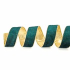 Laço Grande Natal Veludo Verde Arvore Enfeite Natalino Ouro