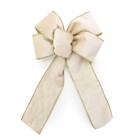 Laço Liso Marfim 5x20x30cm Cromus