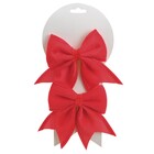 Laço Liso Vermelho 14x17x2cm Cromus