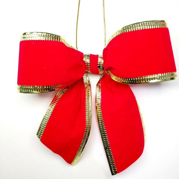 Laço Natal Vermelho Árvore Enfeite Decoração Natalino Festa