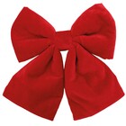 Laço Veludo Vermelho 20x25x3cm Cromus