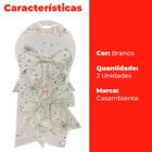 Laços Natalinos Decorativos 2 Peças Branco - Casambiente Nata