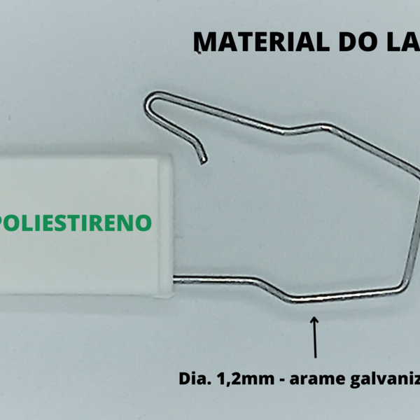 Lacre Metálico Inviolável Para Quadro Vigilante Com 100un