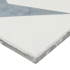 Ladrilho Hidráulico Quadrado Delta Azul 20x20cm Oficina Yby