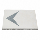 Ladrilho Hidráulico Quadrado Delta Azul 20x20cm Oficina Yby