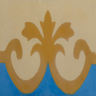 Ladrilho Hidráulico Faixa Madri Amarelo E Azul 10x20cm Oficina Yby