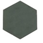 Ladrilho Hidráulico Hexagonal Liso Azul 15x17cm Oficina Yby