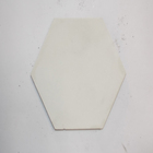 Ladrilho Hidráulico Hexagonal Liso Branco 18x21cm Oficina Yby