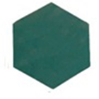 Ladrilho Hidráulico Hexagonal Liso Turquesa 15x17cm Oficina Yby