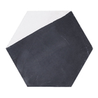 Ladrilho Hidráulico Decorativo Hexagonal Preto 20x20cm Oficina Yby