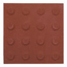 Ladrilho Hidráulico Podotátil Alerta Vermelha 20x20cm Cimartex