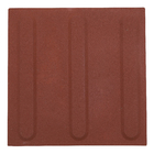 Ladrilho Hidráulico Podotátil Direcional Vermelha 20x20cm Cimartex