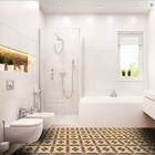 Ladrilho Hidráulico Quadrado Angelica 1 Amarelo E Marrom 20x20cm Oficina Yby