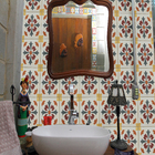 Ladrilho Hidráulico Quadrado Amaralis 1 Amarelo E Verde 20x20cm Oficina Yby