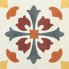 Ladrilho Hidráulico Quadrado Amaralis 1 Amarelo E Verde 20x20cm Oficina Yby