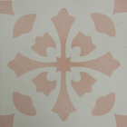 Ladrilho Hidráulico Quadrado Amaralis Rosa Claro E Branco 20x20cm Oficina Yby