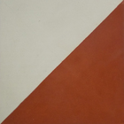 Ladrilho Hidráulico Quadrado Bandeira Vermelha E Branco 20x20cm Oficina Yby