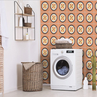 Ladrilho Hidráulico Quadrado Begonia Terracota E Amarelo 20x20cm Oficina Yby