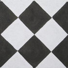 Ladrilho Hidráulico Quadrado Dados Preto E Branco 20x20cm Oficina Yby