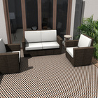 Ladrilho Hidráulico Quadrado Dados Preto E Terracota 20x20cm Oficina Yby