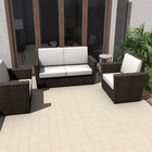 Ladrilho Hidráulico Quadrado Liso Bege 20x20cm Oficina Yby