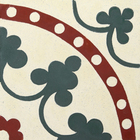 Ladrilho Hidráulico Quadrado Lobelia Verde e Creme 20x20cm Oficina Yby