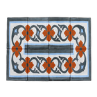 Ladrilho Hidráulico Quadrado Melissa Canto Azul 20x20cm Oficina Yby