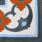 Ladrilho Hidráulico Quadrado Melissa Canto Azul 20x20cm Oficina Yby