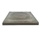 Ladrilho Hidráulico Quadrado Piramide Cinza e Branco 20x20cm Oficina Yby