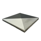 Ladrilho Hidráulico Quadrado Piramide Cinza e Branco 20x20cm Oficina Yby