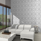 Ladrilho Hidráulico Quadrado Ploter Cinza e Branco 20x20cm Oficina Yby