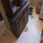 Ladrilho Hidráulico Quadrado Prima Amarelo e Cinza 20x20cm Oficina Yby