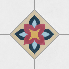 Ladrilho Hidráulico Tozeto Azaleia Amarelo E Verde 10x10cm Oficina Yby