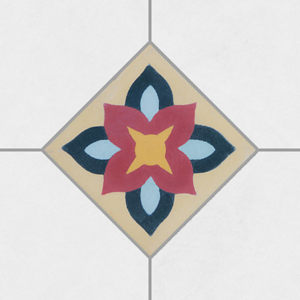 Ladrilho Hidráulico Tozeto Azaleia Amarelo E Verde 10x10cm Oficina Yby