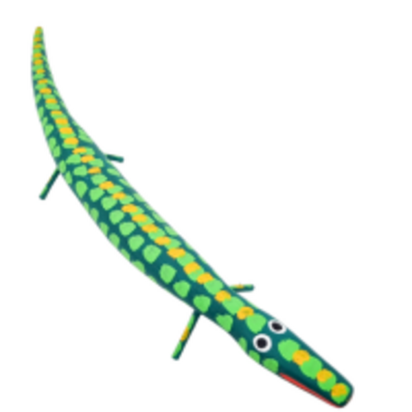 Lagarto Madeira Ilha do Ferro M - Verde/amarelo/multicor