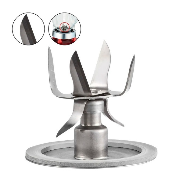 Lâmina De 6 Facas E Anel De Vedação Para Liquidificadores Ost