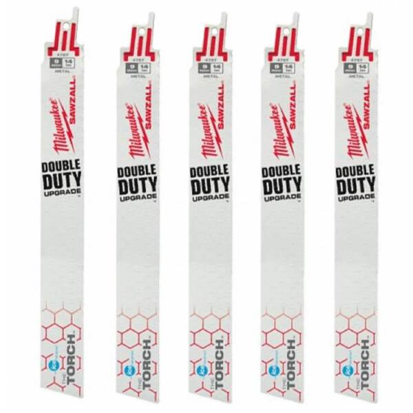 Lâmina Serra Sabre 9" 14d Metal Ice 5peças 48-00-4787 - Milwa